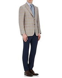 Canali Plaid Two Button Sportcoat Nude