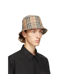 Burberry Beige Vintage Check Bucket Hat