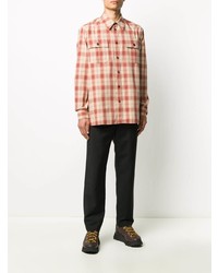 Acne Studios Oversized Checked Flannel Shirt