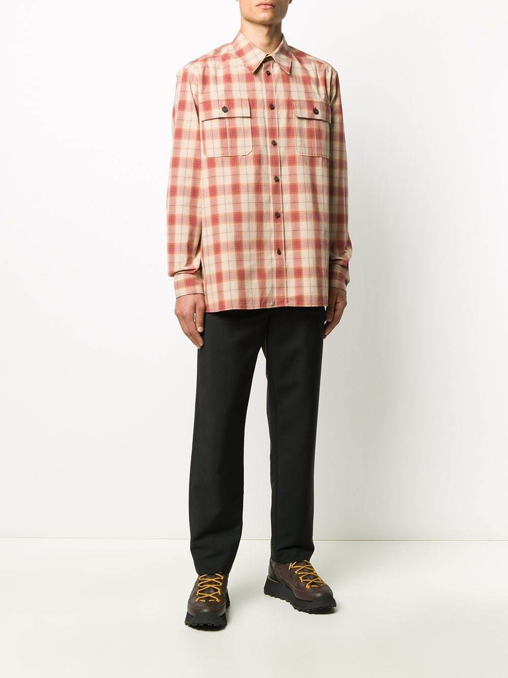 Acne Studios Oversized Checked Flannel Shirt, $252 | farfetch.com ...