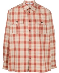 Acne Studios Oversized Checked Flannel Shirt