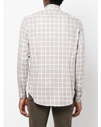Eleventy Checked Long Sleeve Shirt