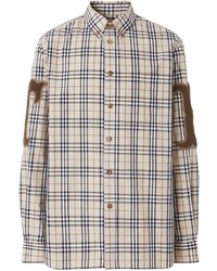 Burberry Letter Graphic Check Print Shirt