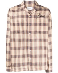 Rhude Logo Embroidered Checked Shirt