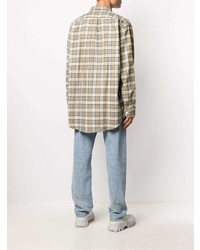 Drôle De Monsieur Oversized Check Shirt