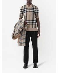 Burberry Check Jacquard Knitted Polo Shirt