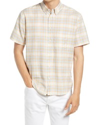 Billy Reid Tuscumbia Regular Fit Plaid Short Sleeve Shirt
