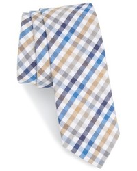 Nordstrom Shop Charlie Plaid Cotton Skinny Tie