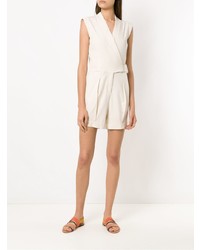 Egrey Romper With Knot Detail