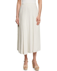 Eileen Fisher Wide Leg Pleated Ankle Pants