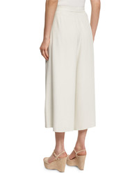 Eileen Fisher Wide Leg Pleated Ankle Pants
