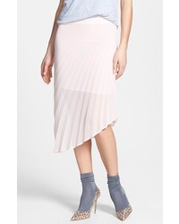 Tildon Asymmetrical Pleated Chiffon Skirt