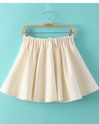 ChicNova Knitting Elastic Waist Bubble Skirt