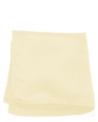 Jacob Alexander Solid Color Ivory Cream Pocket Square By