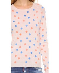 Chinti and Parker Cashmere Polka Dot Sweater