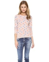 Chinti and Parker Cashmere Polka Dot Sweater