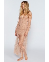 For Love & Lemons All That Glitters Tulle Maxi Dress By At Free People
