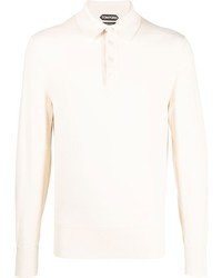 Tom Ford Long Sleeve Cotton Polo Shirt