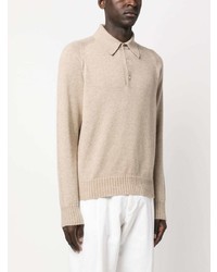 Tom Ford Long Sleeved Cashmere Polo Shirt