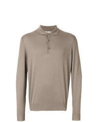 Canali Long Sleeved Polo Top