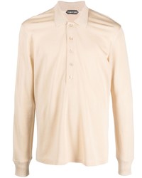 Tom Ford Piqu Long Sleeve Polo Shirt