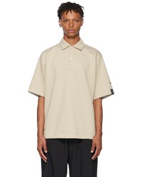 N. Hoolywood Beige Polyester Polo