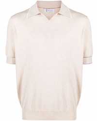 Brunello Cucinelli Contrast Stripe Polo Shirt