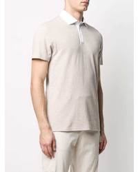 Brunello Cucinelli Contrasting Collar Polo Shirt