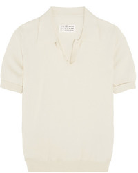 Maison Margiela Cotton Polo Shirt Cream