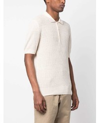 Tagliatore Crochet Knit Polo Shirt