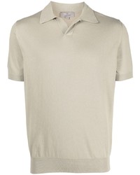 Canali Fine Knit Short Sleeve Polo Shirt