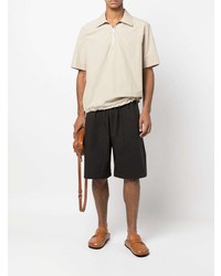 Nanushka Half Zip Short Sleeve Polo Shirt