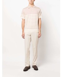Canali Knitted Cotton Polo Shirt