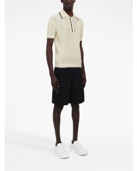Alexander McQueen Knitted Short Sleeve Polo Shirt