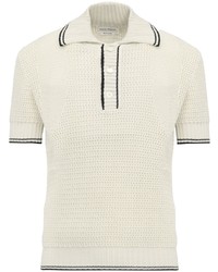 Alexander McQueen Knitted Short Sleeve Polo Shirt