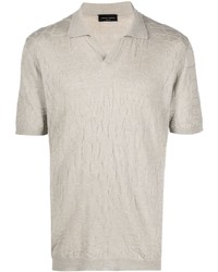 Roberto Collina Linen Embroidered Polo Shirt