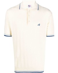 AUTRY Logo Patch Knitted Polo Shirt