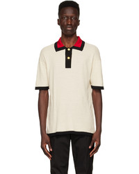 Dunhill Off White Mulberry Silk Polo