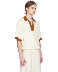 King & Tuckfield Off White Oversized Polo