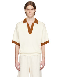 King & Tuckfield Off White Oversized Polo