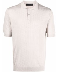 Tagliatore Open Knit Cotton Polo Shirt