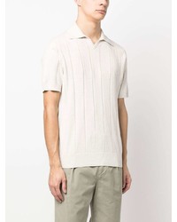Brunello Cucinelli Ribbed Cotton Polo Shirt