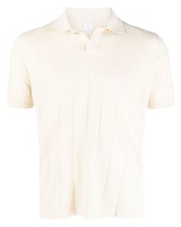 Eleventy Ribbed Short Sleeved Polo Shirt