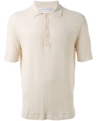 Salvatore Ferragamo Woven Knit Polo Shirt