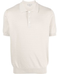 Canali Short Sleeve Knitted Polo Shirt