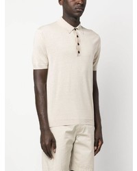 Low Brand Short Sleeve Silk Blend Polo Shirt