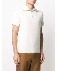 Sandro Paris Short Sleeved Zipped Polo Shirt
