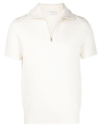 Sandro Paris Short Sleeved Zipped Polo Shirt