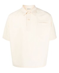 Auralee Washed Effect Classic Polo Shirt