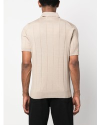 Brunello Cucinelli Wide Ribbed Cotton Polo Shirt